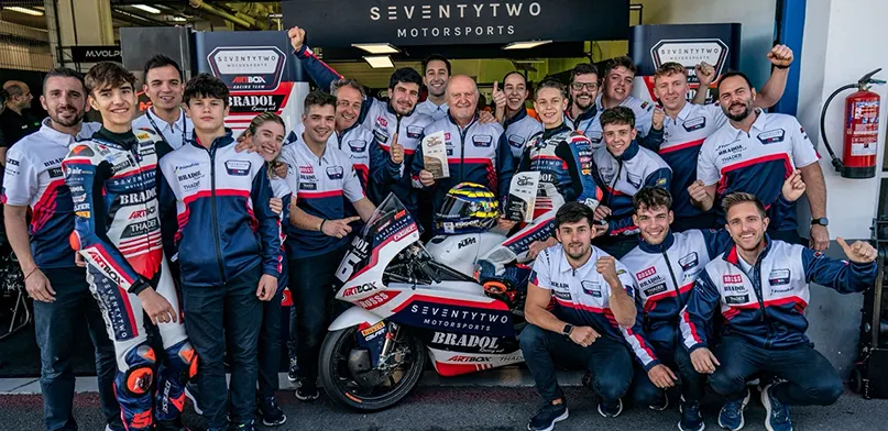 El Team SeventyTwo Artbox cierra su primera temporada del FIM Junior GP en el podio